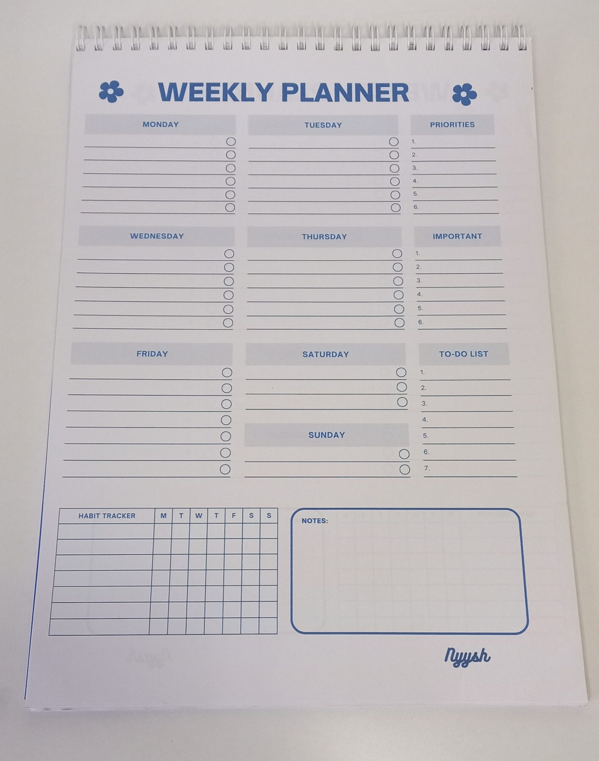 color rush weekly planner color rush weekly planner